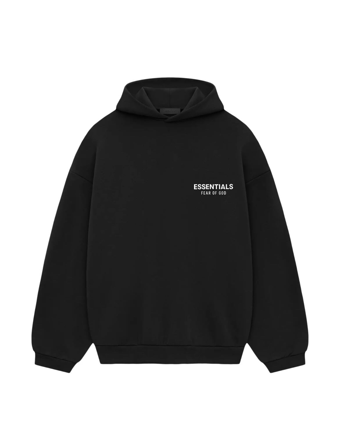 Black Essentials Hoodie
